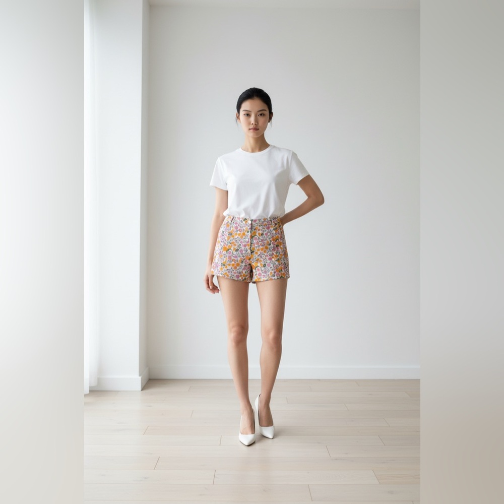 Crown & Ivy Floral Patterned Shorts